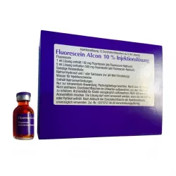Флюоресцит Fluorescein Alcon 10% (Флуоресцеин натрия) р-р для ин. 100мг/мл 5мл №1 в Нижнем Новгороде и области фото