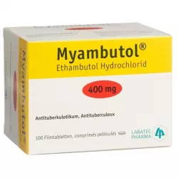 Этамбутол Миамбутол ФРАНЦИЯ Myambutol таб. 400мг №100 в Нижнем Новгороде и области фото