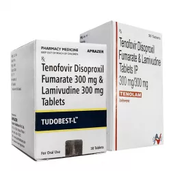 Тенофовир   Ламивудин (Tudobest L / Tenolam) табл. 300мг/300мг №30 в Нижнем Новгороде и области фото