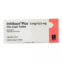 Инхибейс ПЛЮС (Inhibace Plus) 5мг/12,5мг таб. №28 в Нижнем Новгороде и области фото