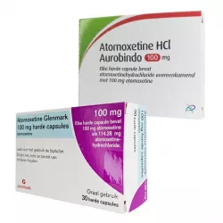 Атомоксетин 100 мг Европа :: Аналог Когниттера :: Glenmark / Aurobindo капс. №30 в Нижнем Новгороде и области фото